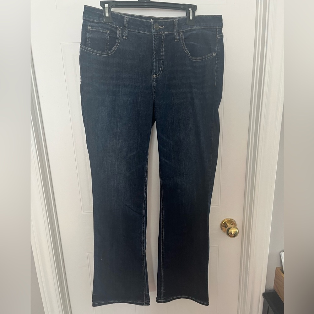 # 74- Silver Jeans  Authentic Women's Boot Cut in Dark Blue